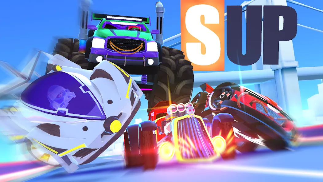 SUP Multiplayer Racing Games (СУП Мультиплеер Рейсинг)  [МОД Много монет] Screenshot 5