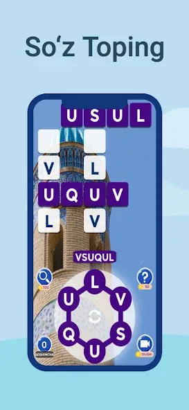 So'z o'yini - So'zni Toping  [МОД Меню] Screenshot 1