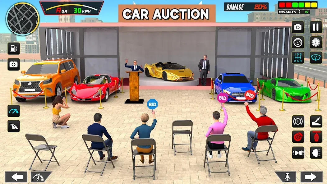 Car Dealership Car Saler (Драйвинг Скул Сити Кар Геймс)  [МОД Все открыто] Screenshot 2