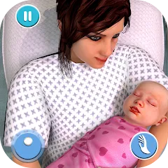 Взломанная Pregnant Mother Simulator Game (Симулятор беременной мамы)  [МОД Unlimited Money] - полная версия apk на Андроид
