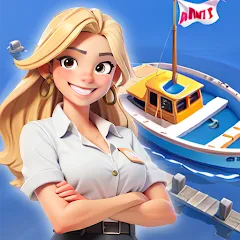Взломанная Idle Seafood Market -Tycoon (Айдл Сифуд Маркет)  [МОД Mega Pack] - стабильная версия apk на Андроид