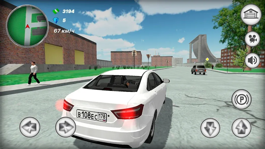 Русская тачка Лада Веста  [МОД Бесконечные деньги] Screenshot 2