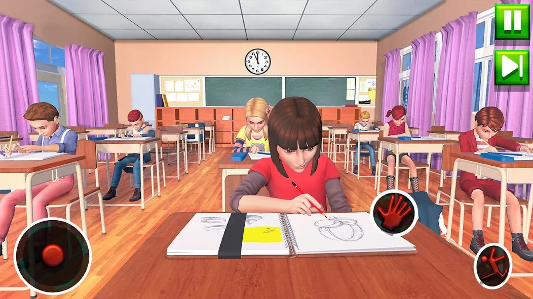 High School Teacher Sim Games  [МОД Меню] Screenshot 1