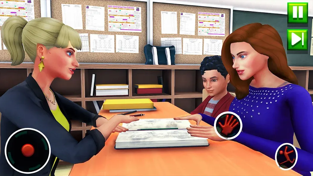 High School Teacher Sim Games  [МОД Меню] Screenshot 3