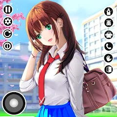 Взлом Anime High School Life  [МОД Mega Pack] - полная версия apk на Андроид