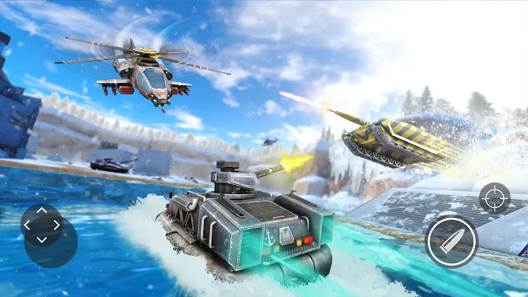 Massive Warfare: Tanks PvP War (Массовая война)  [МОД Все открыто] Screenshot 4