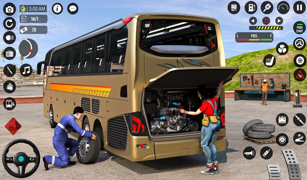 Bus Simulator 3D: Bus Games (Бус Симулятор 3Д)  [МОД Unlocked] Screenshot 1