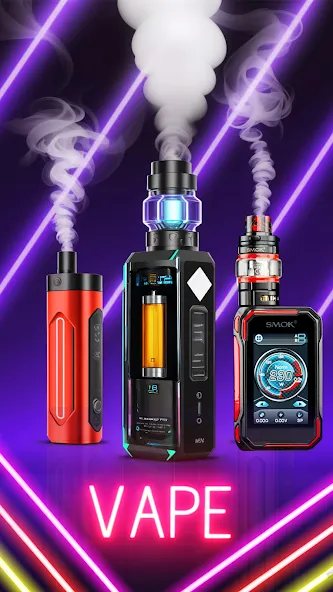 Virtual Vape Smoke Simulation (Виртуальное имитирование дыма от вэйпа)  [МОД Unlimited Money] Screenshot 4