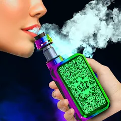 Взломанная Virtual Vape Smoke Simulation (Виртуальное имитирование дыма от вэйпа)  [МОД Unlimited Money] - полная версия apk на Андроид