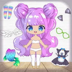 Взлом Chibi Dress Up Games for Girls  [МОД Menu] - стабильная версия apk на Андроид