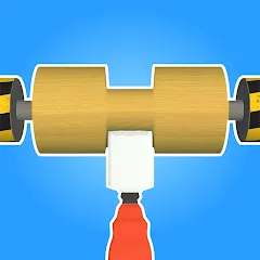 Скачать взломанную Lathe 3D: Wood Carving Offline (Токарный станок 3D)  [МОД Unlocked] - полная версия apk на Андроид