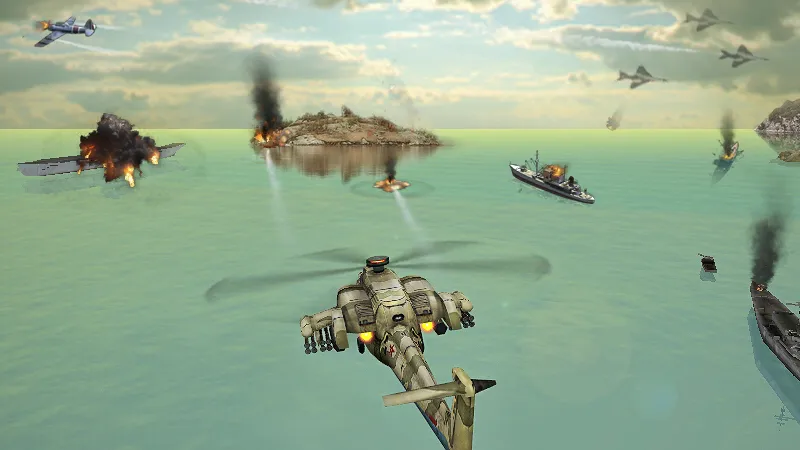 Gunship Strike 3D  [МОД Много монет] Screenshot 2