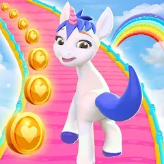 Взлом Unicorn Kingdom: Running Games (Юникорн Кингдом)  [МОД Много монет] - стабильная версия apk на Андроид