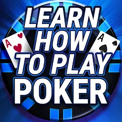 Взломанная Learn How To Play Texas Poker  [МОД Меню] - стабильная версия apk на Андроид