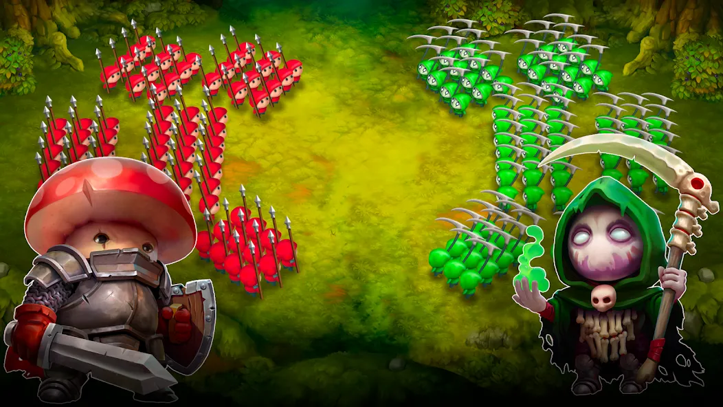 Mushroom Wars 2: RTS Strategy (Мушрум Варс 2)  [МОД Меню] Screenshot 2