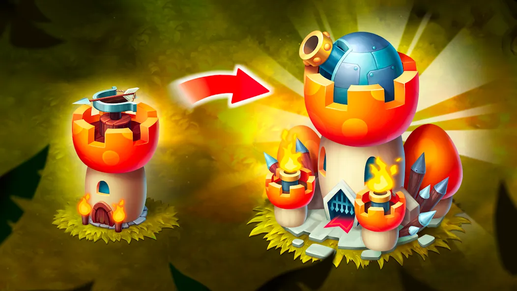 Mushroom Wars 2: RTS Strategy (Мушрум Варс 2)  [МОД Меню] Screenshot 3