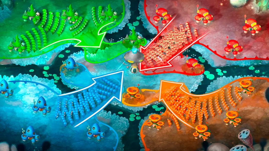 Mushroom Wars 2: RTS Strategy (Мушрум Варс 2)  [МОД Меню] Screenshot 4
