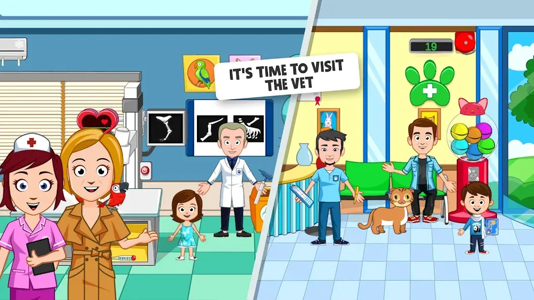 My Town: Pet games & Animals (Май Таун)  [МОД Menu] Screenshot 3