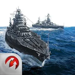 Скачать взломанную World of Warships Blitz War (Ворлд оф Варшипс Блиц Вар)  [МОД Unlimited Money] - последняя версия apk на Андроид