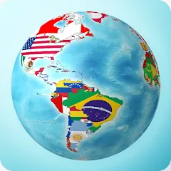 Скачать взлом Flags On the Globe  [МОД Много монет] - стабильная версия apk на Андроид