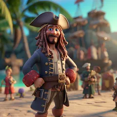 Взлом Pirate Polygon Caribbean Sea (Пиратская Полигон Карибское море)  [МОД Mega Pack] - стабильная версия apk на Андроид
