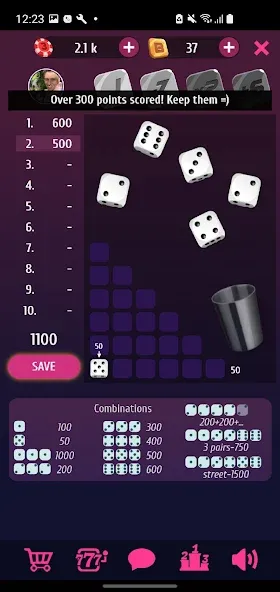 Farkle Pro - 10000 dice game  [МОД Все открыто] Screenshot 2