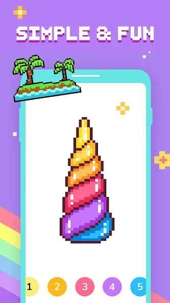 Paint by Number - Pixel Art  [МОД Бесконечные деньги] Screenshot 2