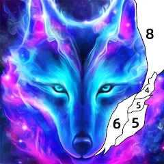 Взлом Wolf Coloring Book Color Game (Вульф Колоринг Бук Колор Гейм)  [МОД Все открыто] - стабильная версия apk на Андроид