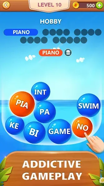 Word Bubble Puzzle - Word Game  [МОД Меню] Screenshot 2